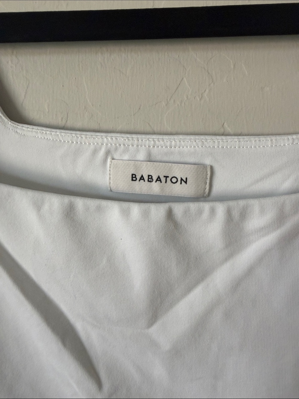 Babaton White Square-Neck Short Sleeve Top XS double lined! EXC COND! - Picture 2 of 4